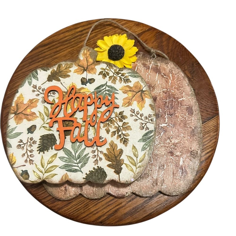 Autumn Handcrafted Pumpkin Wall Decor